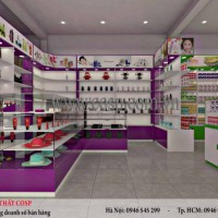 Thiết kế cửa nhà thuốc và mỹ phẩm - Anh Nhã - Sóc Trăng